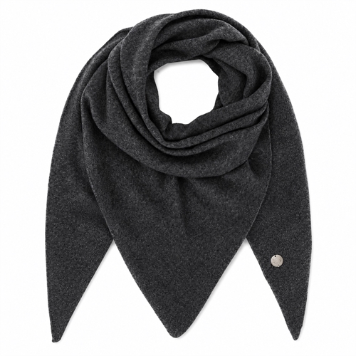 BETA STUDIOS ANDREA TRIANGLE SCARF GREY MELANGE